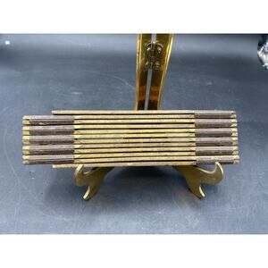 Vintage Lufkin 72 Inch Folding Wooden Ruler X46 Rule Tool Made In USA